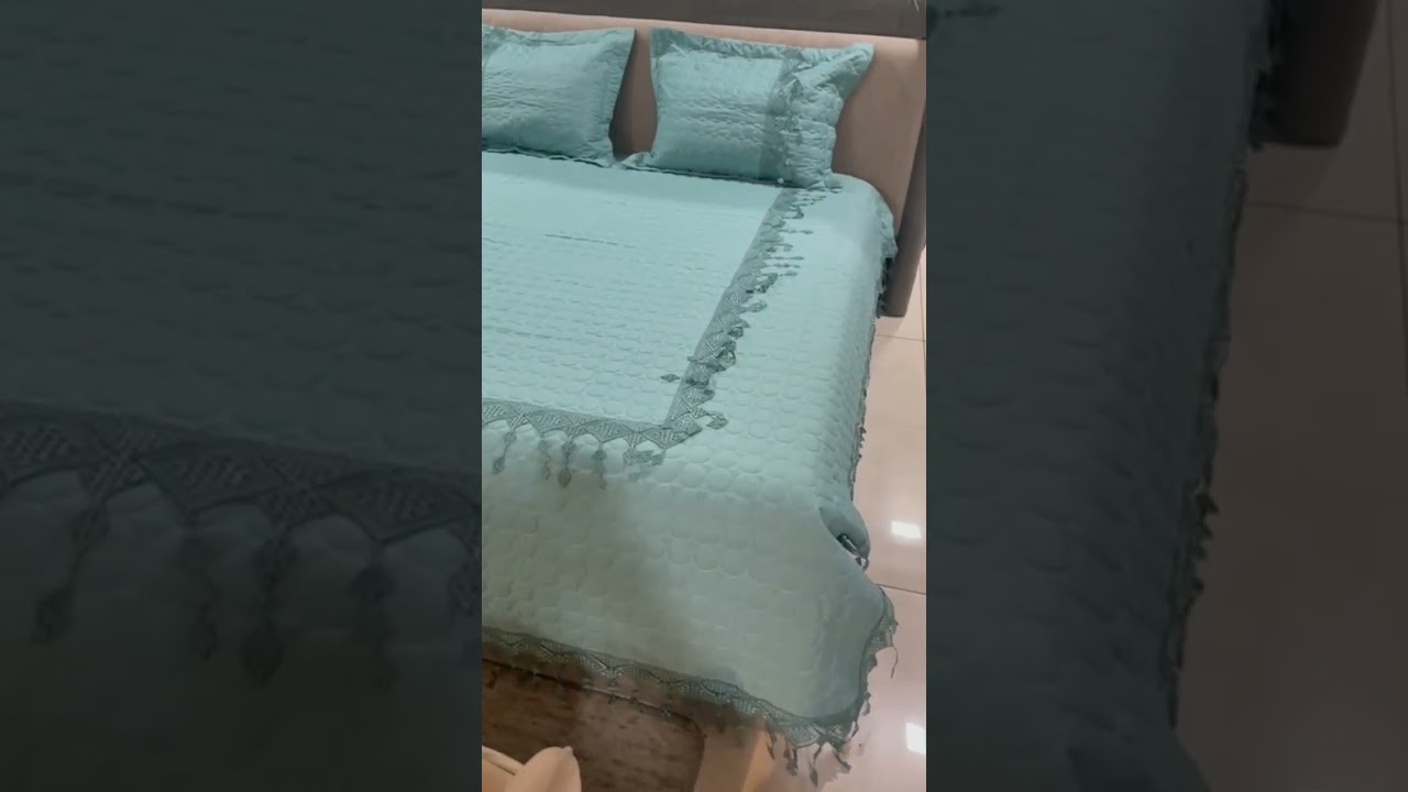 # pov # silk fabric bed covers # suede fabric bed covers # cotton embroidery bed cover #shortvedio