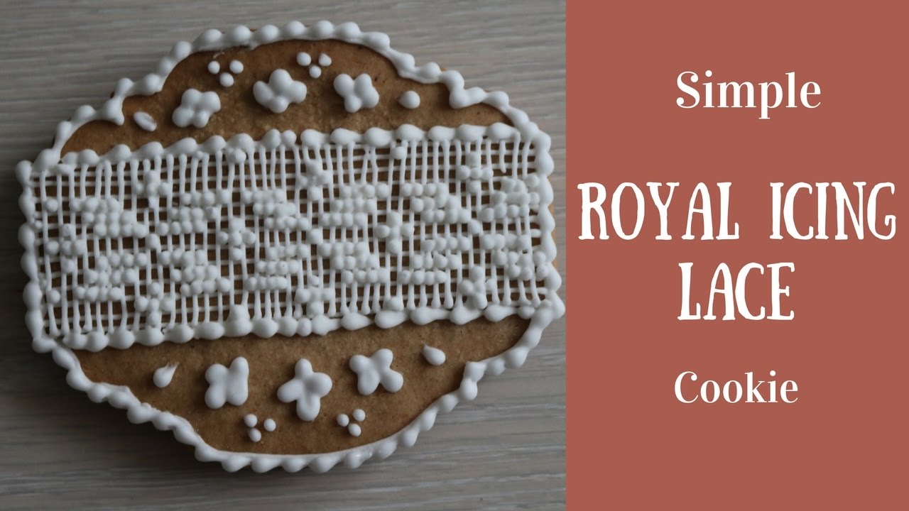 Simple Royal Icing Lace Cookie YouTube