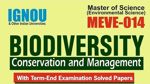 MEVE-014 Biodiversity Conservation and Management @zigmabookcentre