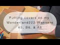 Adding Clear Covers to my 2025 Wonderland 222 Planners