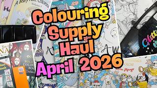 Adult Colouring Haul April 2026 Colouring Supplies, Book Shopping & Vinted Haul & Uniquie Finds
