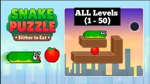 snake puzzle all levels 1-50 | Snake Puzzle Slither to Eat All Levels (1-50)