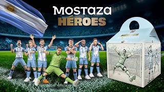 Dibu Martínez y Leandro Paredes en la publicidad de Mostaza ''Cajita Héroes'' (2026)