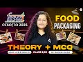 FSSAI CFSO/TO 2026 | FSSAI CFSO/TO Food Packaging Material - Glass Lecture #1 | By Mahima Ma’am