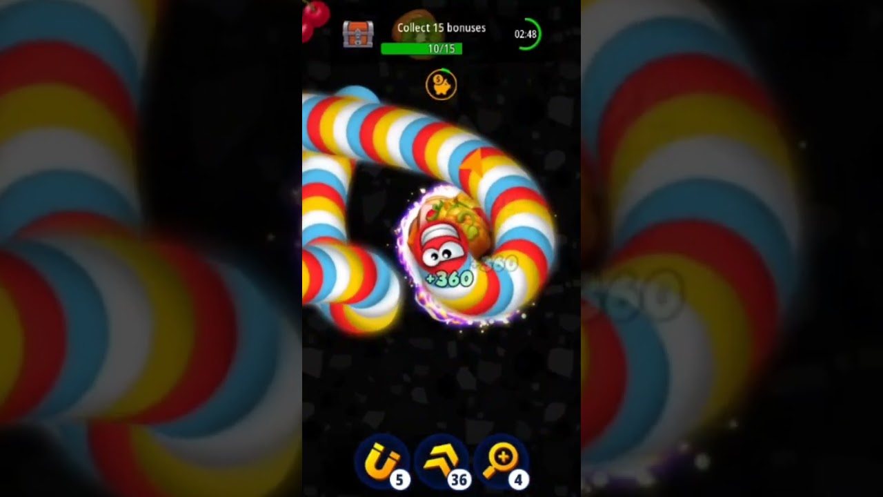 Worms Zone🐍 hack gameplay #💪1708  #shorts #snakegame #wormszone #games #saampwalagame #op