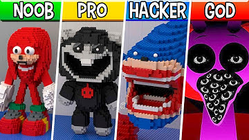 LEGO ALL NEW HORROR Characters (COLLECTION #1) :Noob, Pro, HACKER / (Shin Sonic, Incredibox Sprunki)