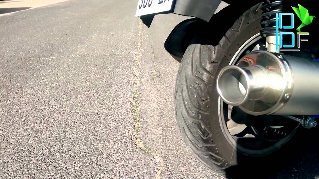 burgman 400 silencieux devil racer - YouTube