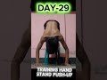 DAY-29 TRAINING HAND STAND PUSH-UP