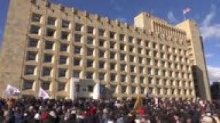 Georgia opposition protest demands release of leader