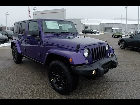 2016 Jeep Wrangler Unlimited Backcountry 4X4 | Purple | Martinsville, IN  18335 - YouTube