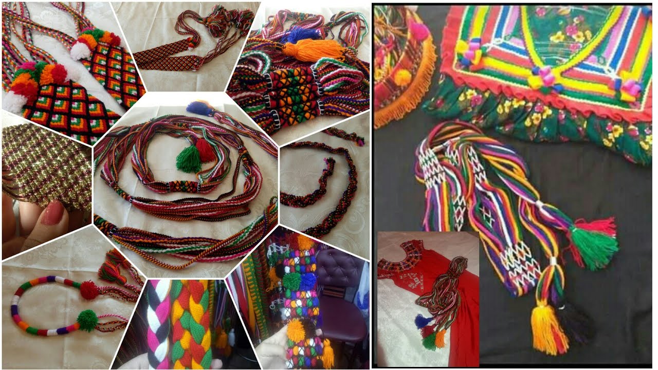 حزام قبائلي صنع منزلي , مكانش جبة قبايل بدون حزام وفري دراهم ودريه بيدك ceinture  kabyle
