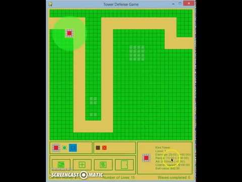Buddy Redmond - Tower Defense in Python/PyGame