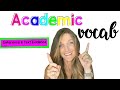 Understanding Academic Vocabulary in Language Arts