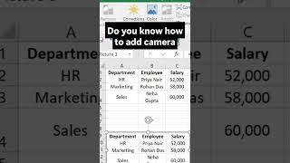 Excel Camera Tool — Instantly Create Live Snapshots of Your Data!
