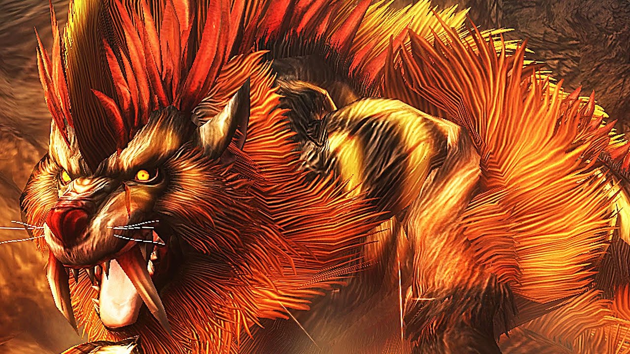 MHF-G】爆炎の牙獣種『爆狼ミドガロン』高グラフィックス版 【High