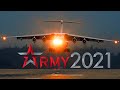 Брутальный Ил-78М. Ночной взлёт и посадка. Форум "Армия-2021"