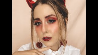 Celebrity Sultry Devil Makeup Tutorial - Halloween Costume 2021 Wealth