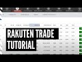 How to Make Your First Trade on Rakuten Trade (Tutorial on How to Use Rakuten Trade)