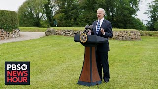 Biden begins a week of diplomacy, pledges 500 million vaccine doses to poorer countries