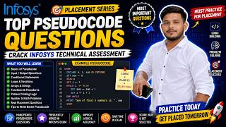 Infosys Top Pseudocode Questions | Most Important Placement Questions 🔥#infosys