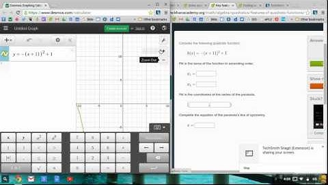Help: Key features of quadratic functions on KA