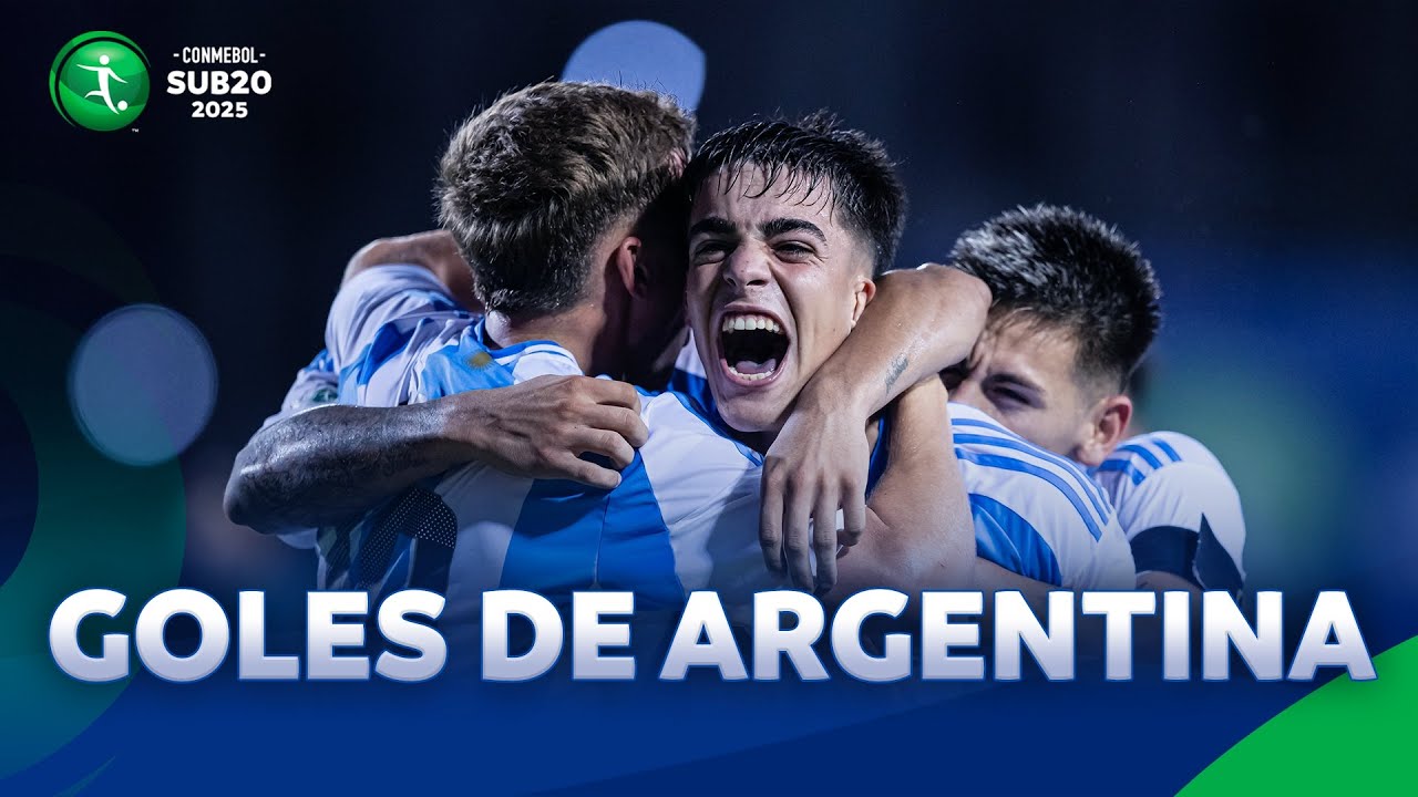 TODOS LOS GOLES DE ARGENTINA EN LA CONMEBOL SUB20 2025