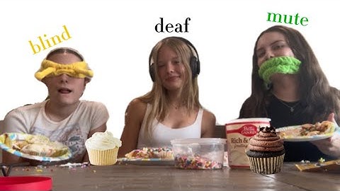 Blind, Deaf, Mute Baking challenge!!