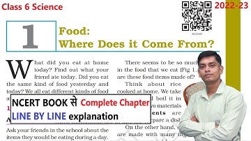 Food: Where Does It Come From - Class 6 Science Chapter 1 | Ncert Explanation