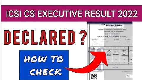 ICSI CS Executive Result 2023 | How To Check ICSI CS Executive Result 2023