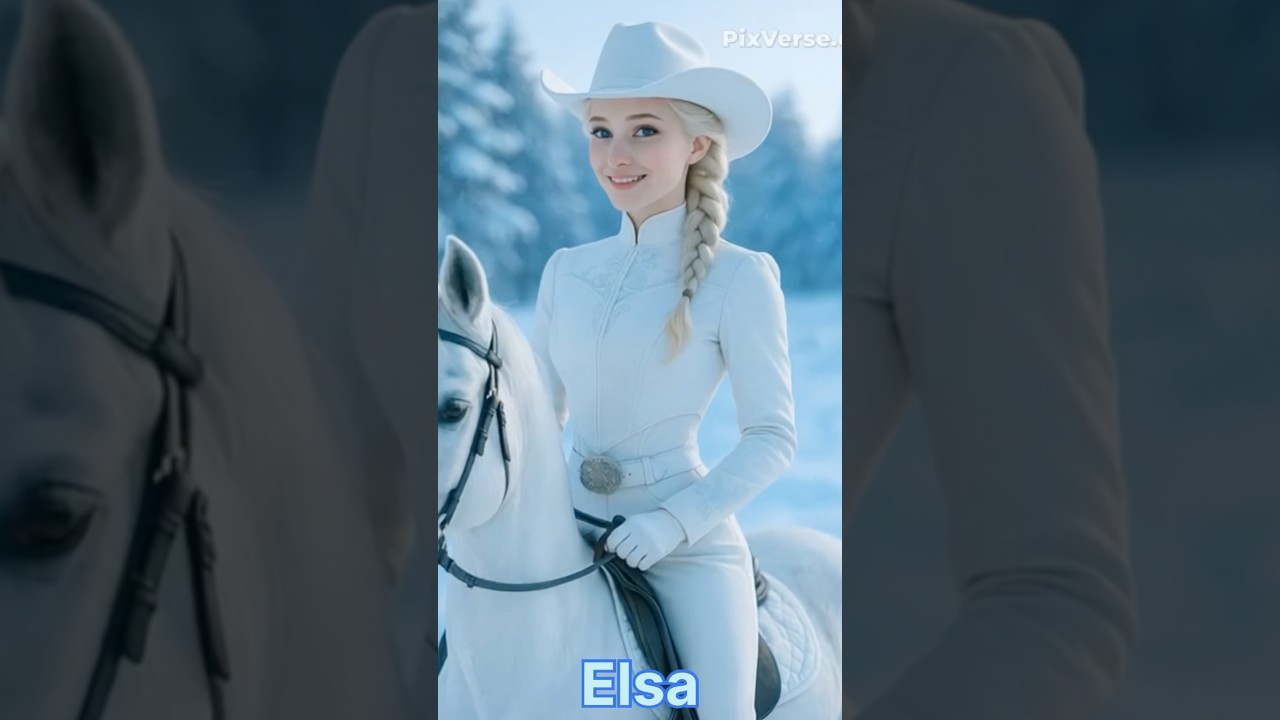 Disney princess 👑 as cowgirl 🤠 