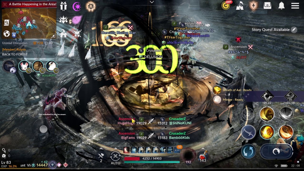 CRUSADERZ VS ASCENSION | GUILD VS GUILD | BLACK DESERT MOBILE