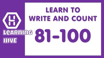 Learning Numbers | Learn to write 81-100 | Counting 81 to 100