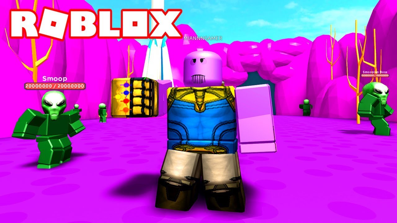 Ultima Zona Con Thanos Roblox Superhero Simulator Youtube - como se dice roblox en inglacs