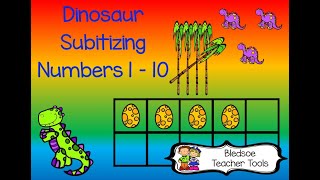 Bledsoe Teacher Tools Dinosaur Subitizing