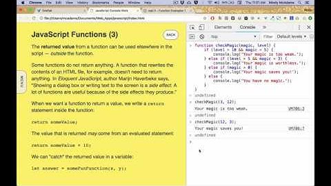 js25 JavaScript Functions (3) - Returns