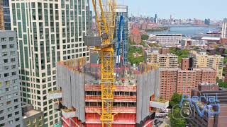 Aerial VP Drone Facade Inspection and Construction