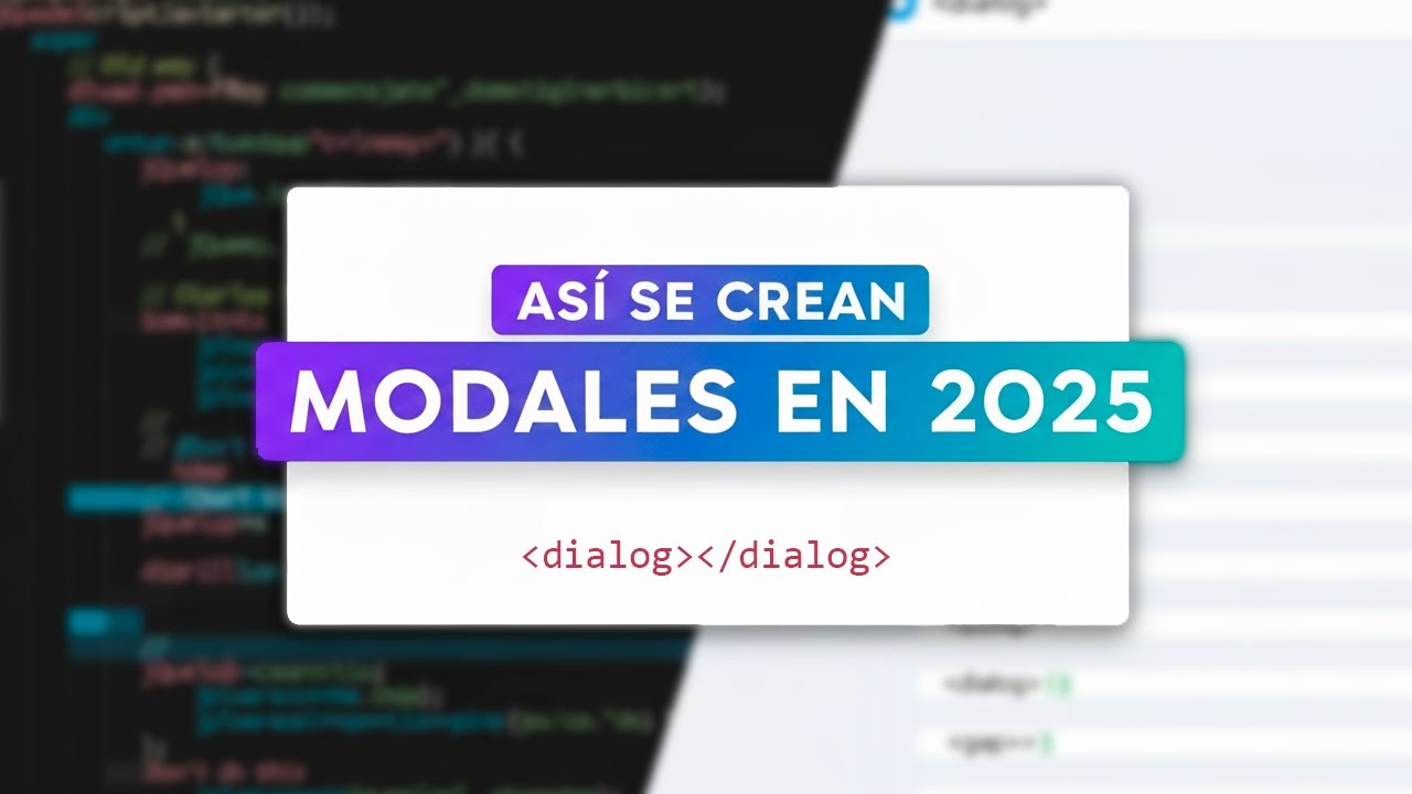 Etiqueta DIALOG, una VENTANA MODAL NATIVA de HTML5  |  Desarrollo web