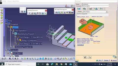 Catia Nc Programming Exercise - 33 #facing #pocketing #profilecontouring #drilling #catianc #ncprogr