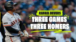 Rafael Devers Hits Home Runs in Three Consecutive Games San Francisco Giants Highlights