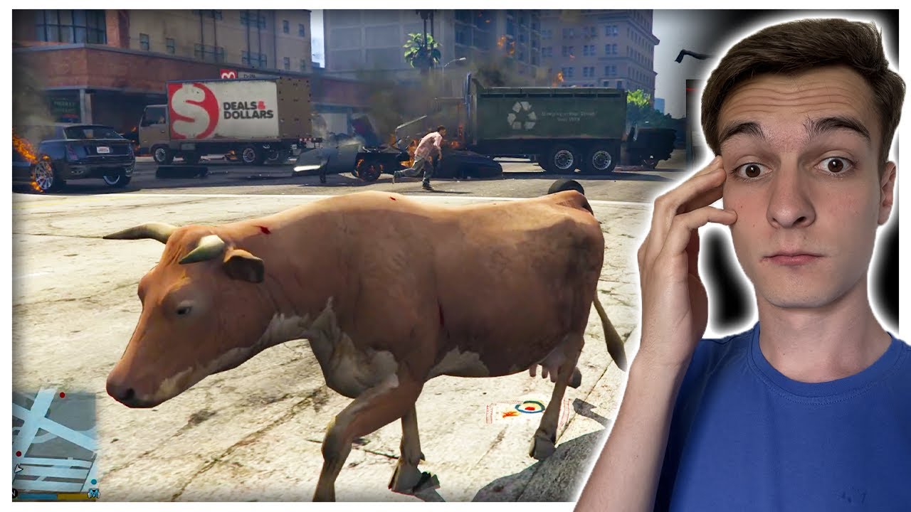 KRAVA UNIČUJE MESTO LOS SANTOS? Gta 5 Mods [SLO]