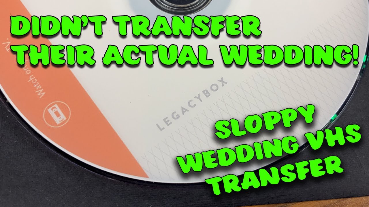 Sloppy VHS videotape to DVD conversion by Legacybox and why DDVF is better