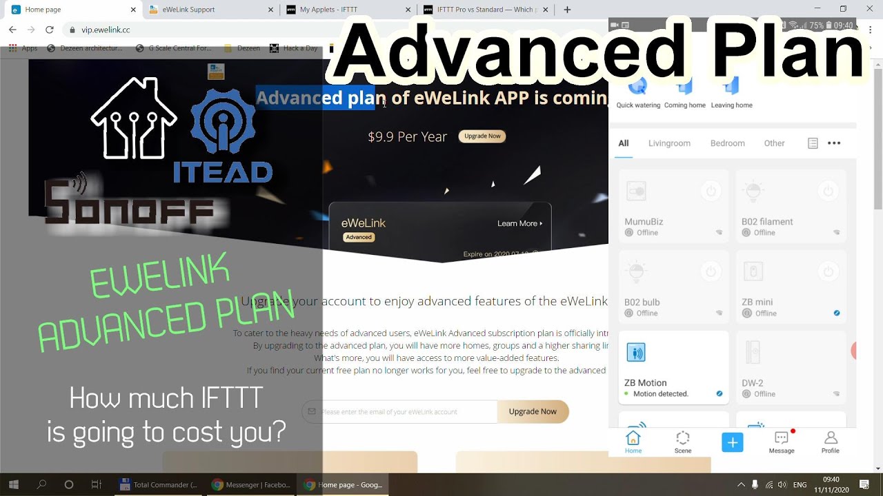  Update  eWelink Advanced Plan - IFTTT Pro