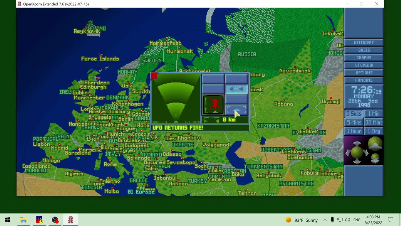 E25 Open X-Com: X Files 2022 - September 28 1998 Manor 11 Gameplay