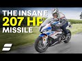 BMW's 207HP Missile: BMW S1000RR M Package Review | 4K