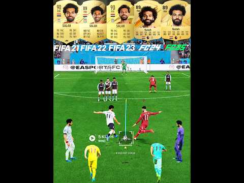 Salah Free Kicks Evolution From FIFA 20 To FC 25 #eafc25 #fifa20 #freekick #mosalah