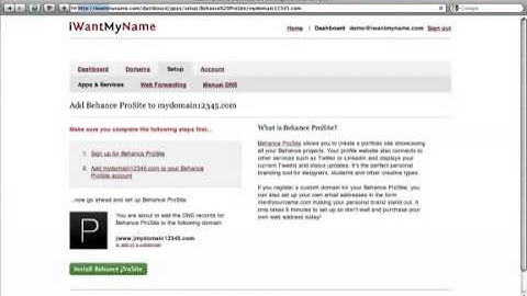 How To Add Behance Prosite To Your Custom Domain At