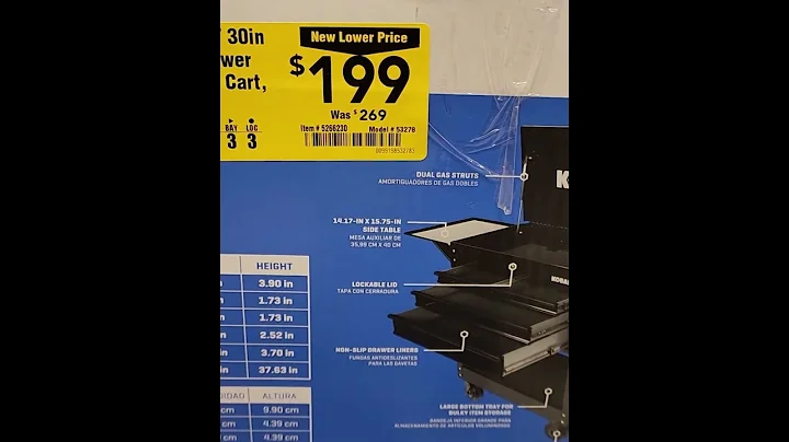 Lowes Tool Deals And Clearance Prices   Kobalt 4 Drawer Tool Cart