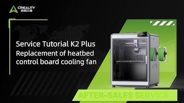 Service Tutorial K2 Plus Replacement of heatbed control board cooling fan