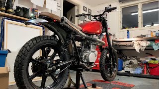 ScrambleR 500 - Yamaha SR500 First Start after Rebuild