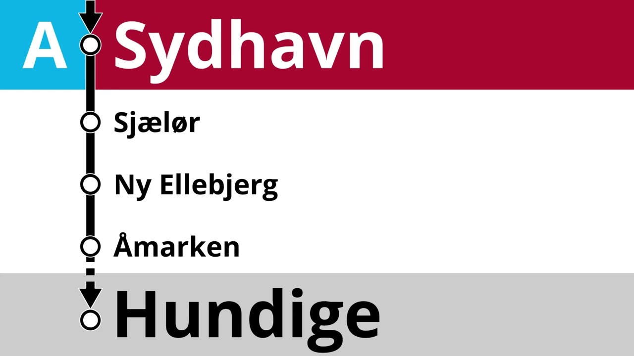 DSB meddelelser • S-tog linje A • Hillerød – København H – Hundige